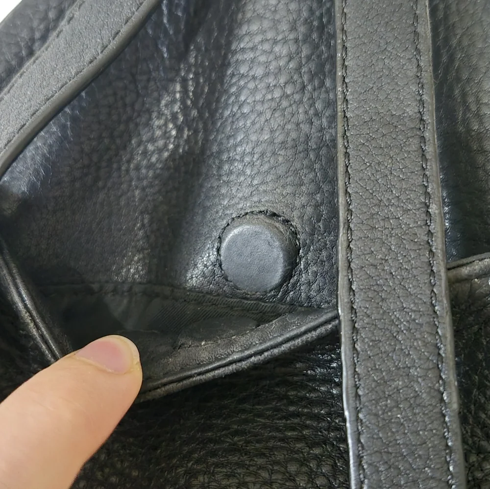 Rebecca Minkoff Julian Backpack Black Pebbled Leather Center Zip Restored